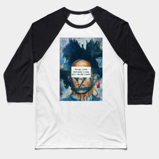 Basquiat Vintage Surreal Social Media Art Baseball T-Shirt